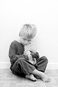 Contrasty Image of Child representing Autistic Behaviour.